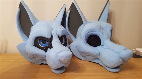 canine fursuit head base